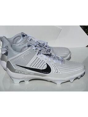 NIKE Force Savage Pro 3 Shark Football Cleats Mens 16 Black White FJ8163-002